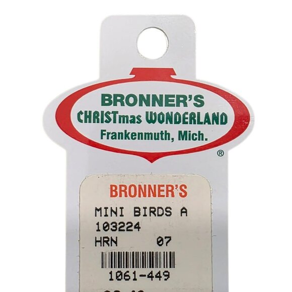 New Blown Glass Robin Bird Ornament Bronners Gold Brown Christmas Holiday VTG - Picture 10 of 10